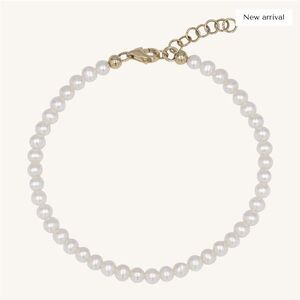 Izakov Diamonds Pearl Beaded Bracelet 14k gold